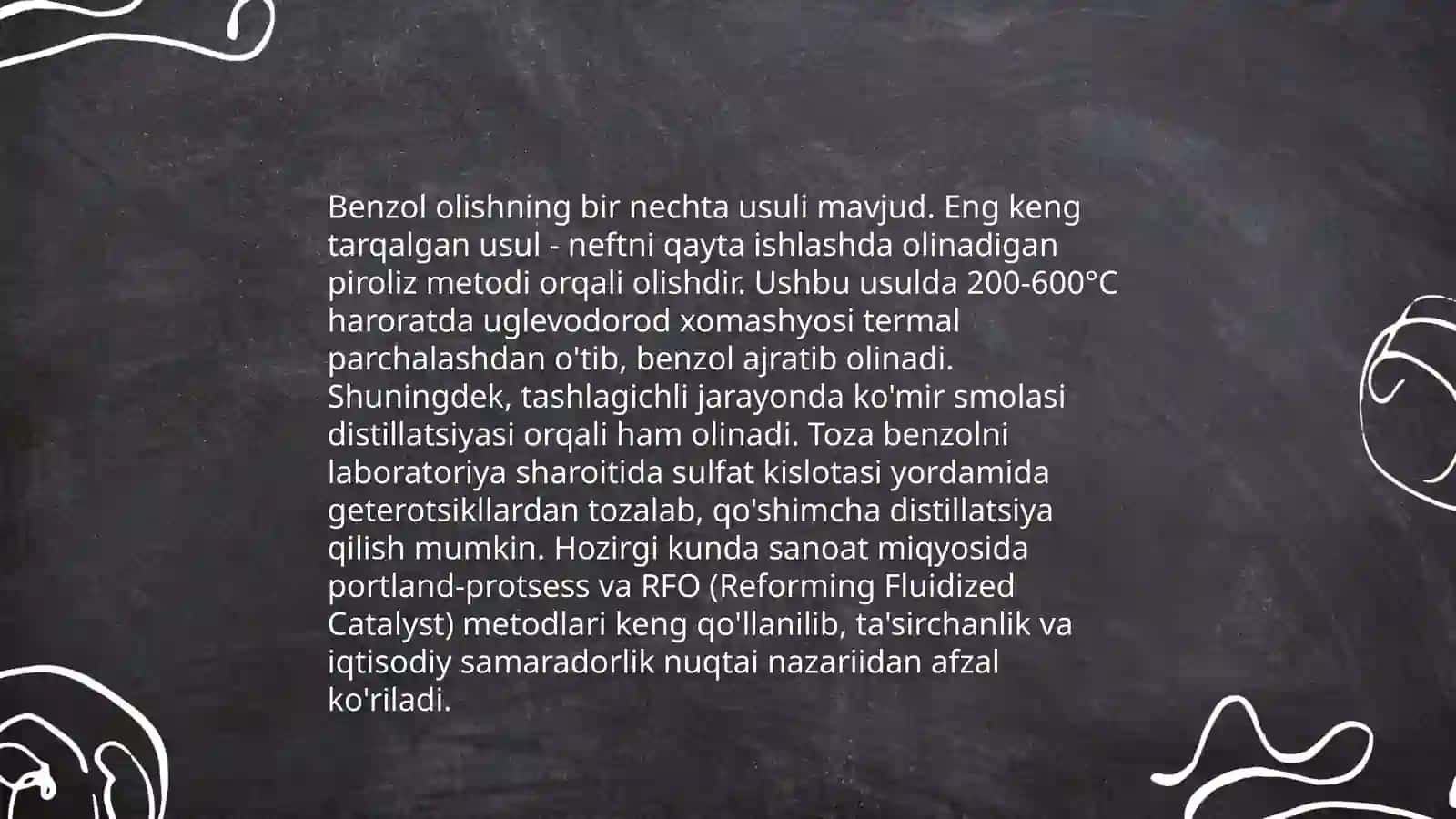 Benzolning olinishi va xossalari 4