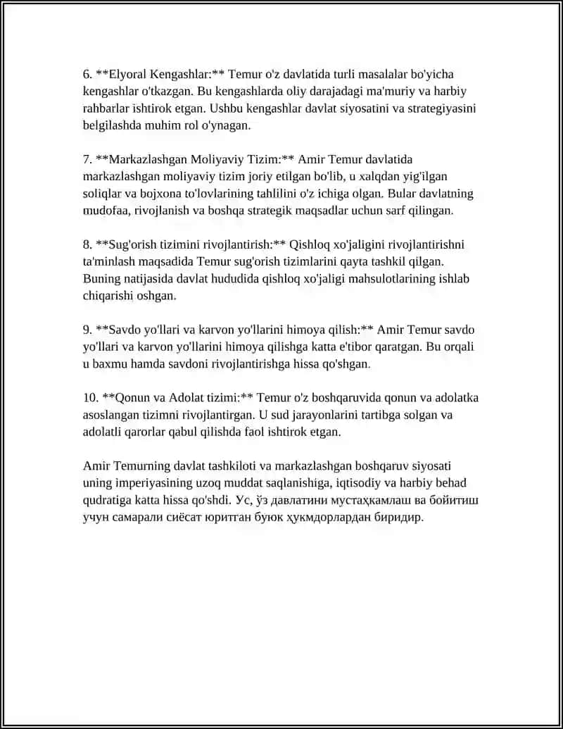 AMIR TEMUR BUYUK DAVLAT ARBOBI 4