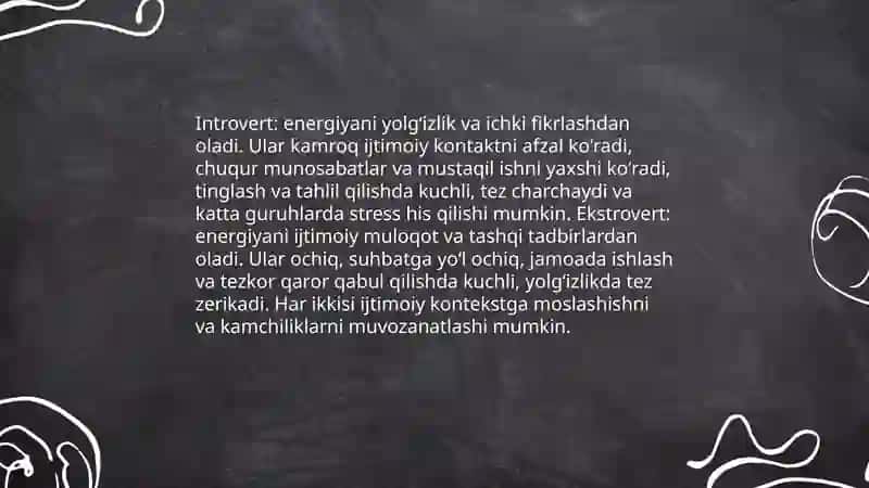 Xarakter va Shaxsiyat 4