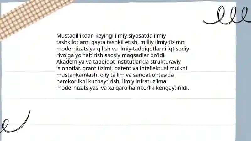 O'zbekistonda ilm-faning rivojlanishi 4