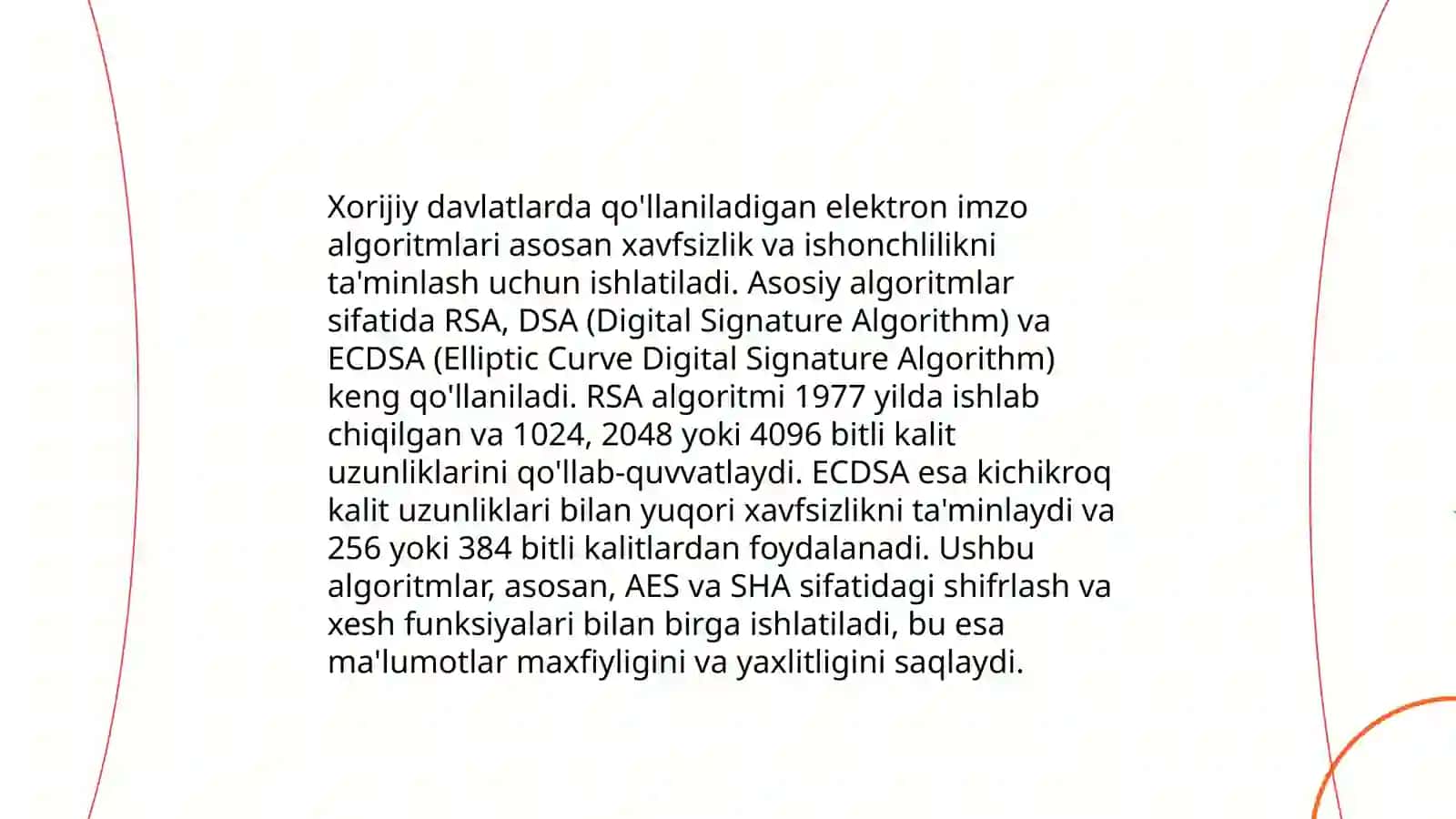 Elektron raqamli imzoning nazariy asosi 4