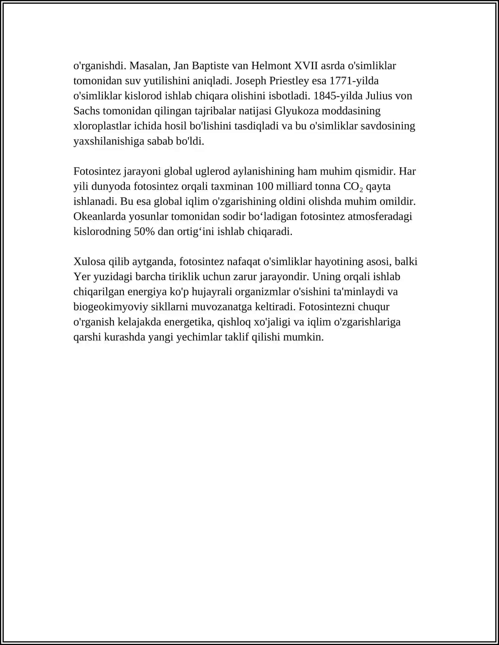 FOTOSINTEZNING SOF MAHSULDORLIGI 4