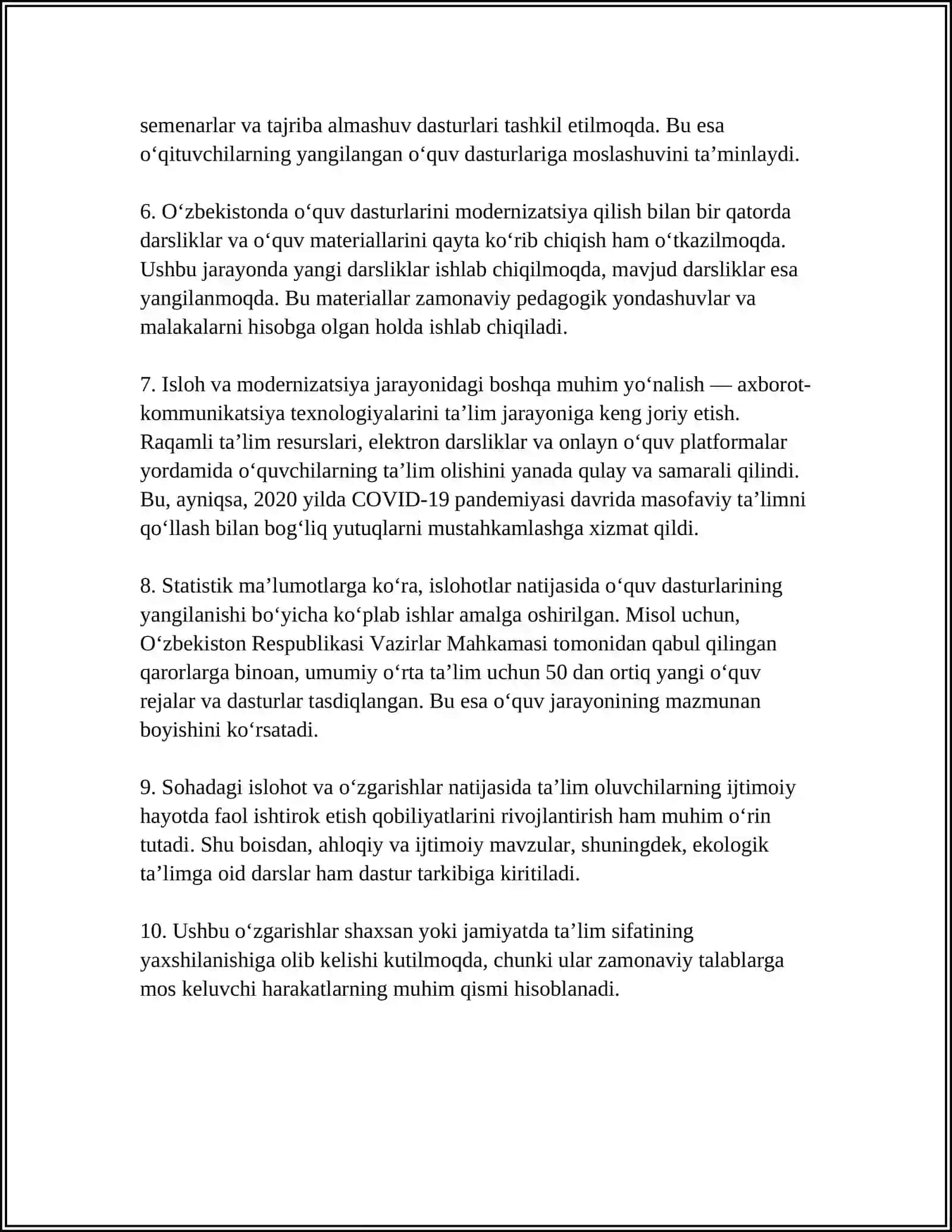 TA'LIM TIZIMIDAGI ÕZGARISH 4