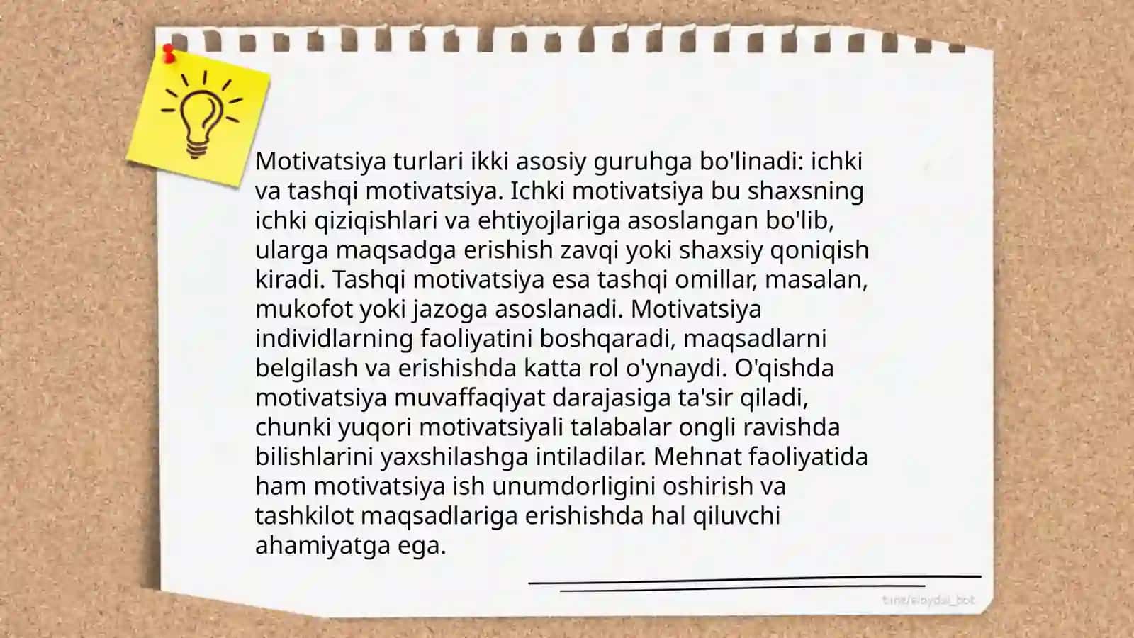 Faoliyat va motivatsiya 4