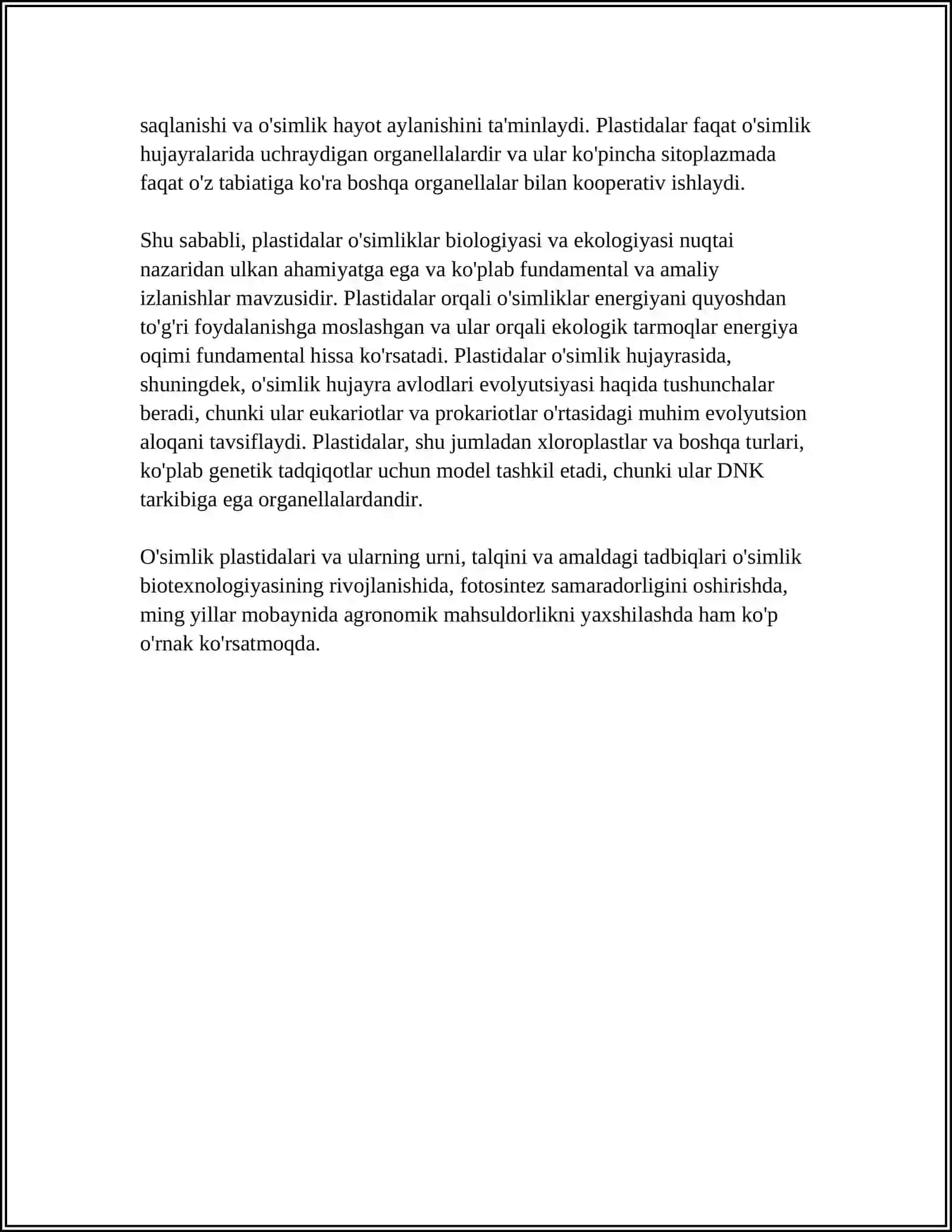 PLASTIDALAR VA ULARNING VAZIFALARI 4