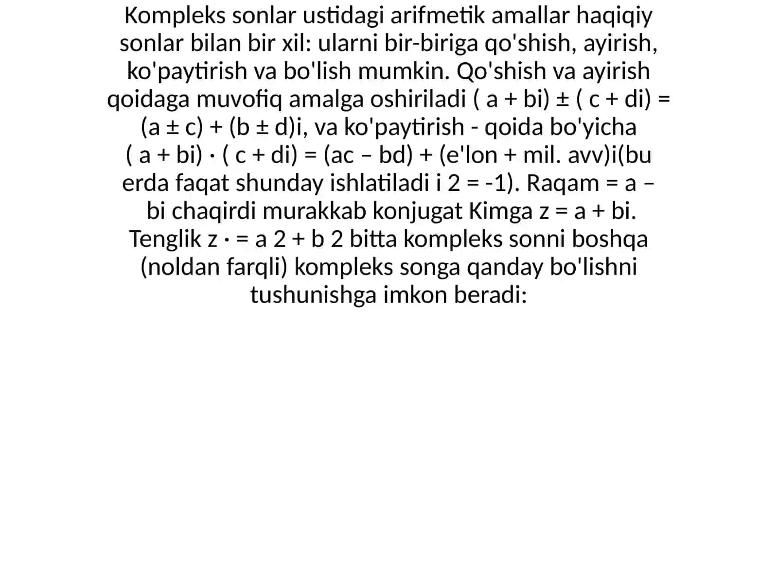 Kompleks raqamshak 4