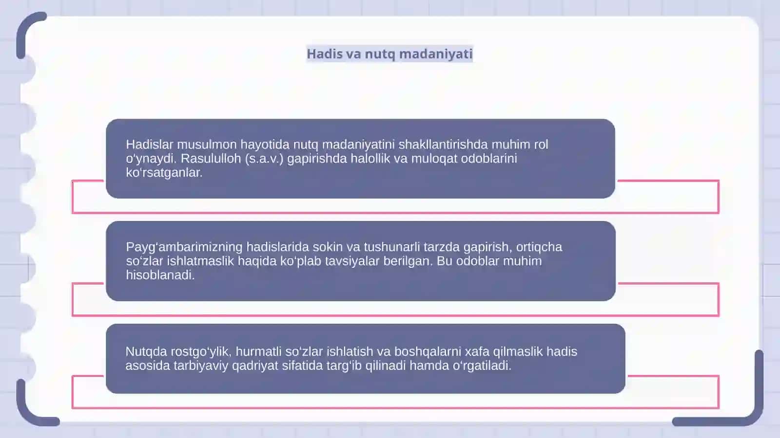 Hadislarda nutq odobi 4