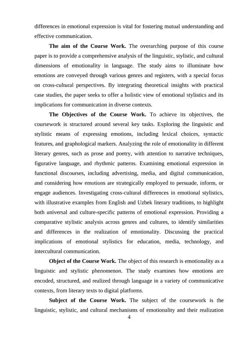 Emotionality as a Stylistic Category in Language and Literature 4