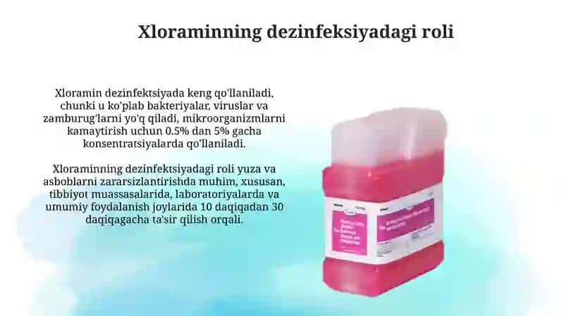 Xloramin eritmasi 0.5% 4