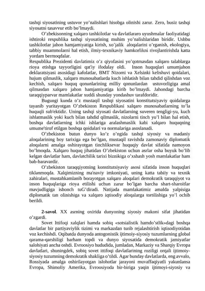 O'zbekiston va jahon hamjamiyati 4