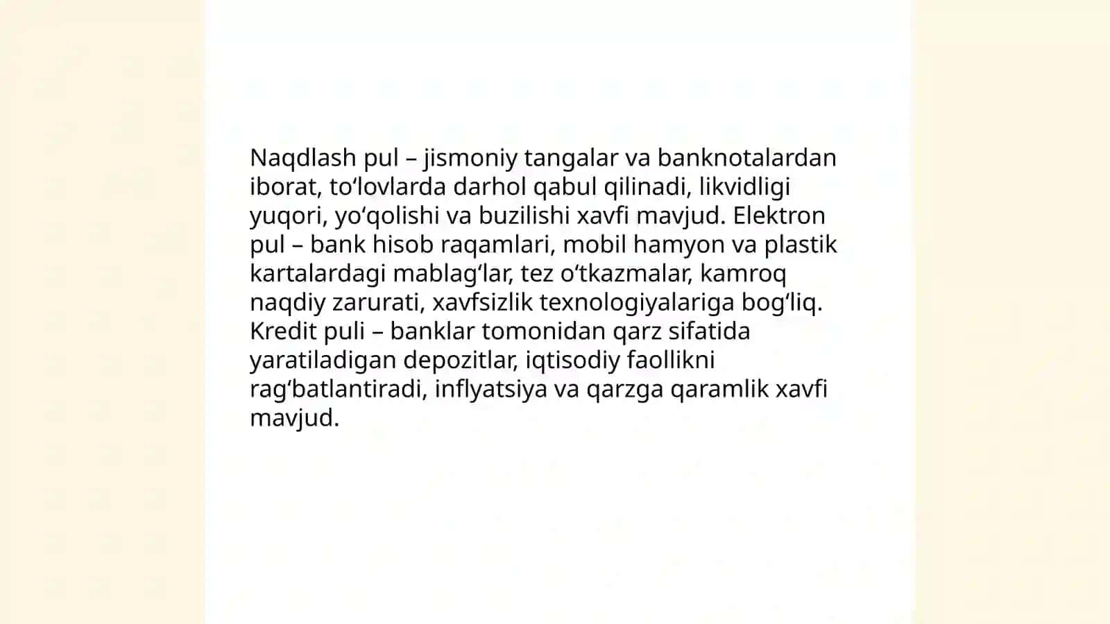 Pul muomalasi. Banklar 4