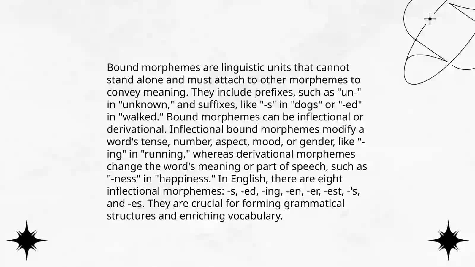 Morphemes. Types of morphemes 4