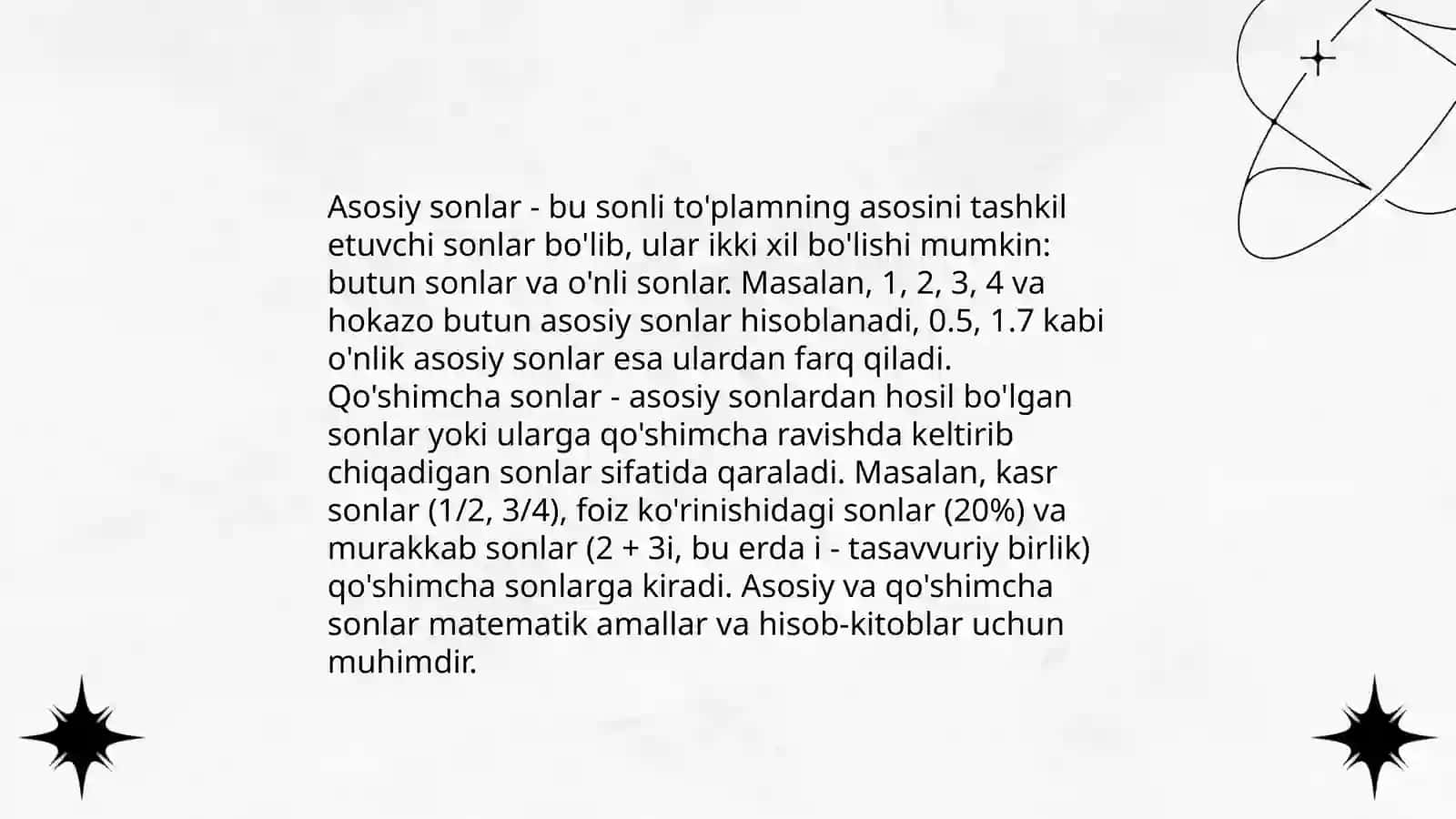Son soʻz turkumi 4