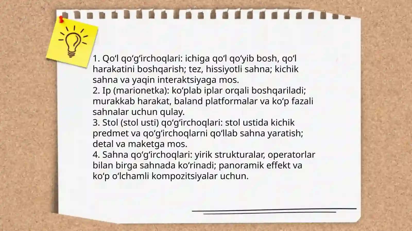 Qoʻgʻirchoq teatiri sahnalashtirish 4