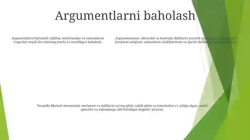 Argumentatsiya TanqidiyFikrlashMexanizmi 4