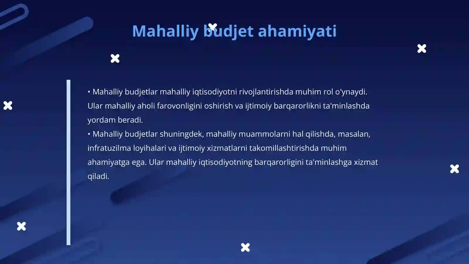 Mahalliy budjetla va ularning roli 4