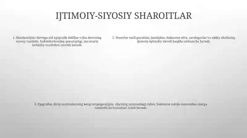 Shayboniylar Davrida Epigrafikasi 4