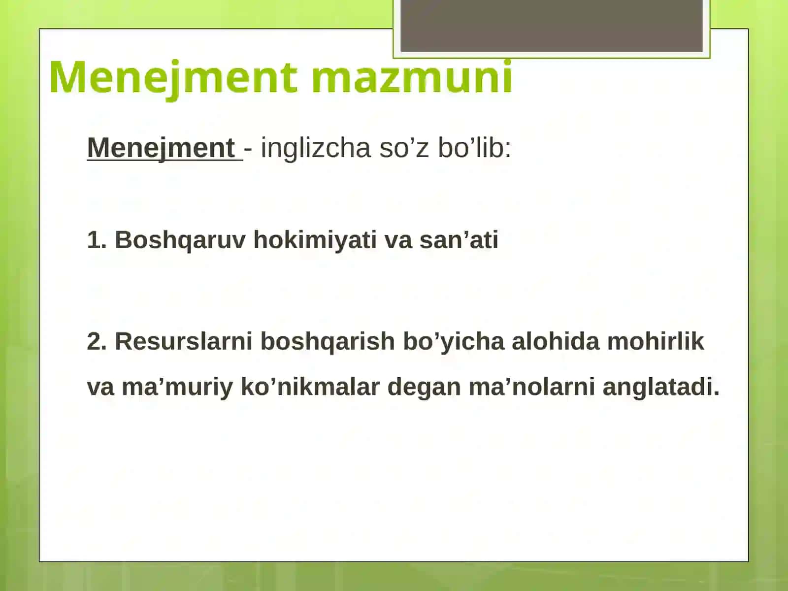 INSON RESURSINI BOSHQARISHGA KIRISH 4