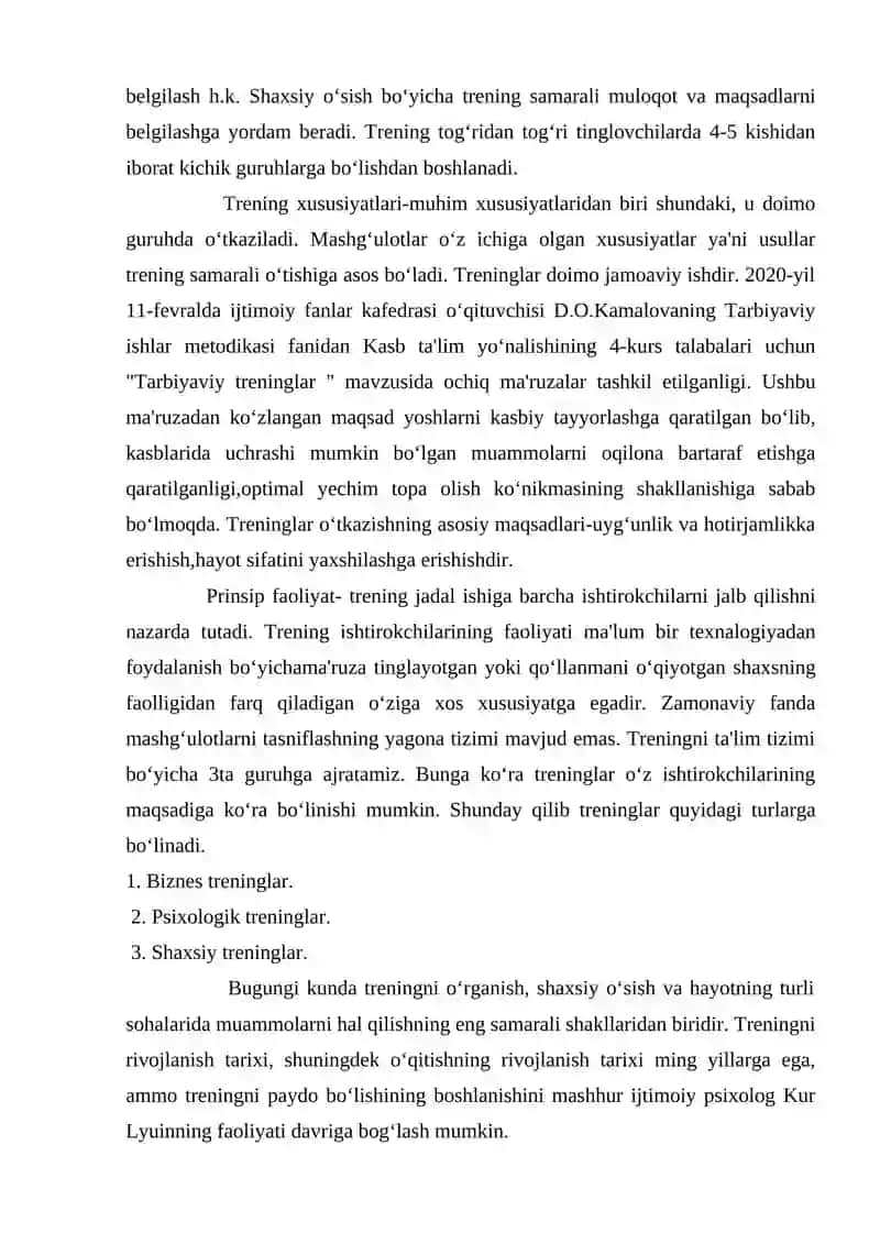 Tarbiyaviy treninglar va ularning ahamiyati 4
