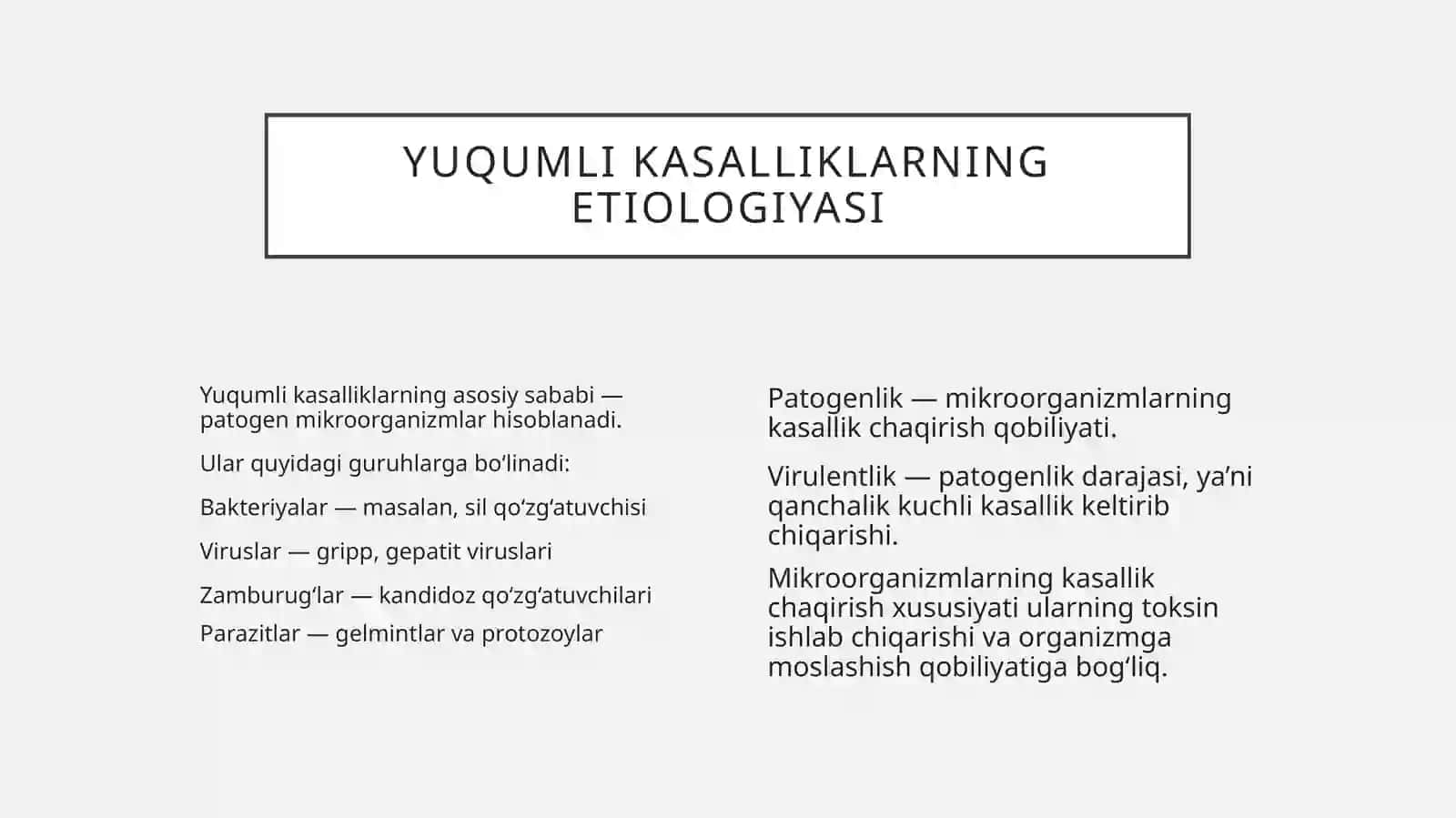 yuqumli kasalliklar patogenezi 4