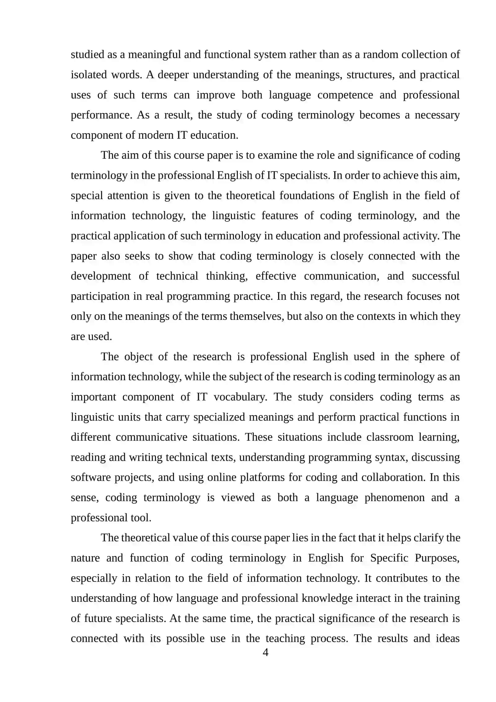 ENGLISH FOR IT SPECIALISTS: CODING TERMINOLOGY 4