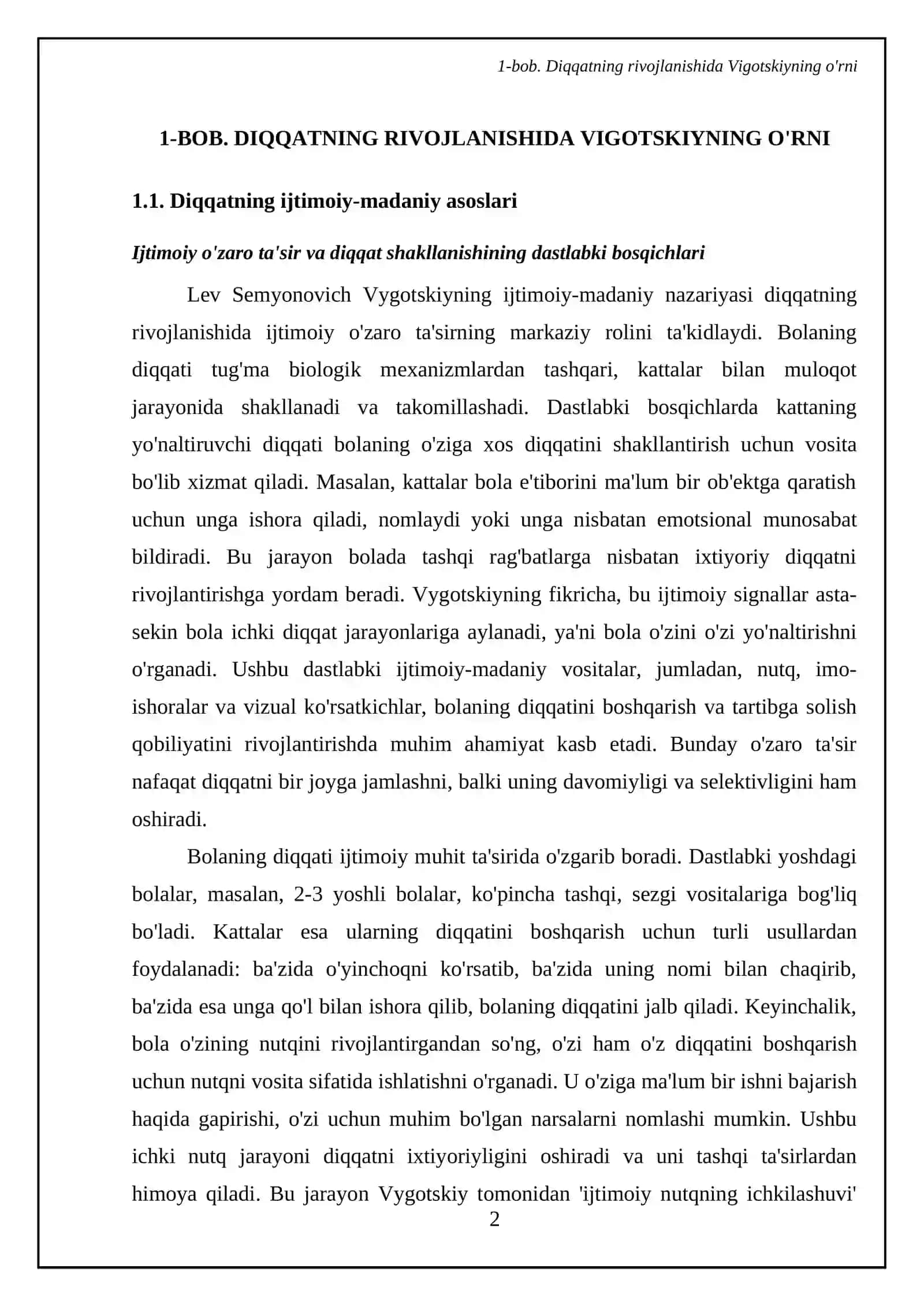 L.S.Vigotskiyning diqqat borasidagi izlanishlari 4