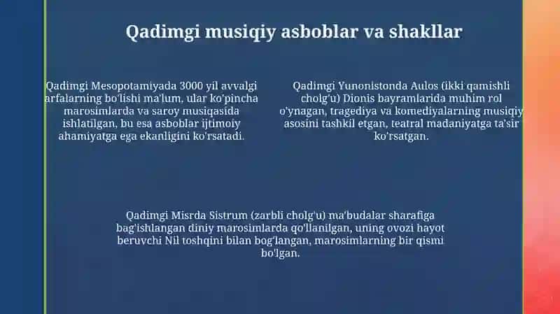 Qadimgi davr musiqa san'ati 4