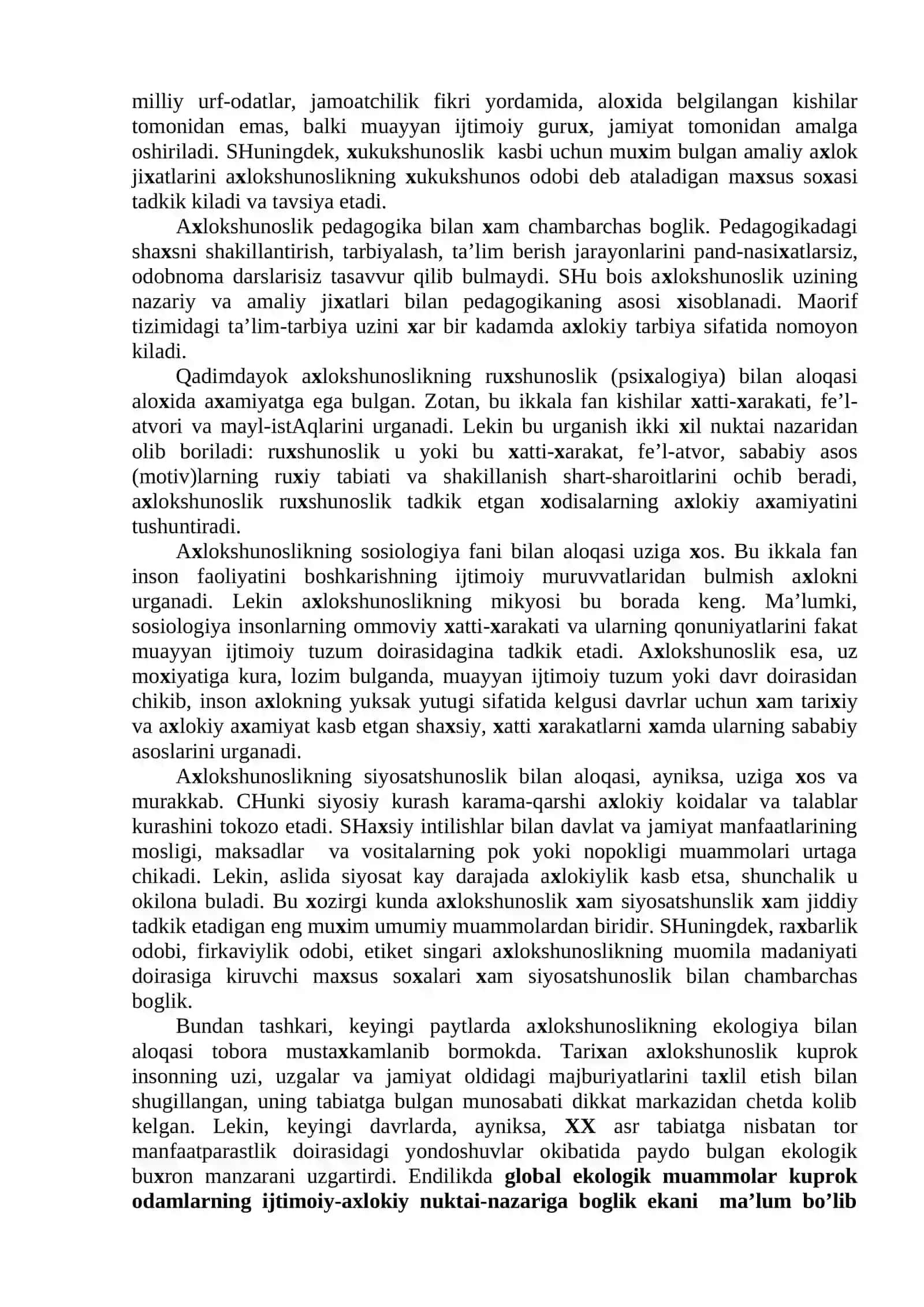Axloqiy qadriyatlar falsafasi. Sog`lom turmush 4