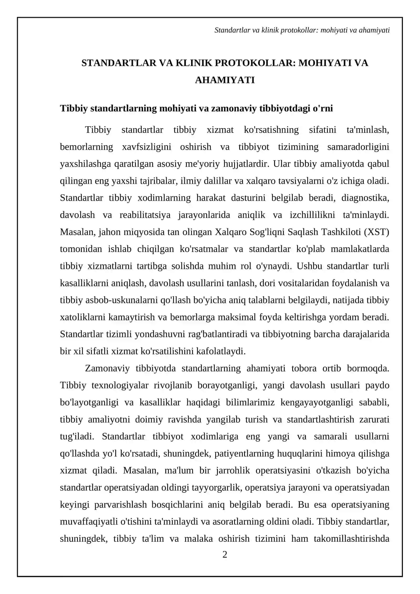 Standart va klinik protokollar,ularni tuzish tamoyillari 4