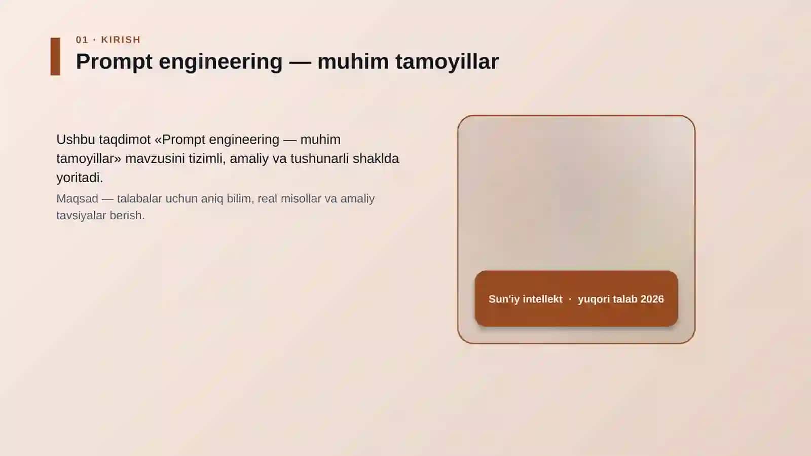 Prompt engineering — muhim tamoyillar 4