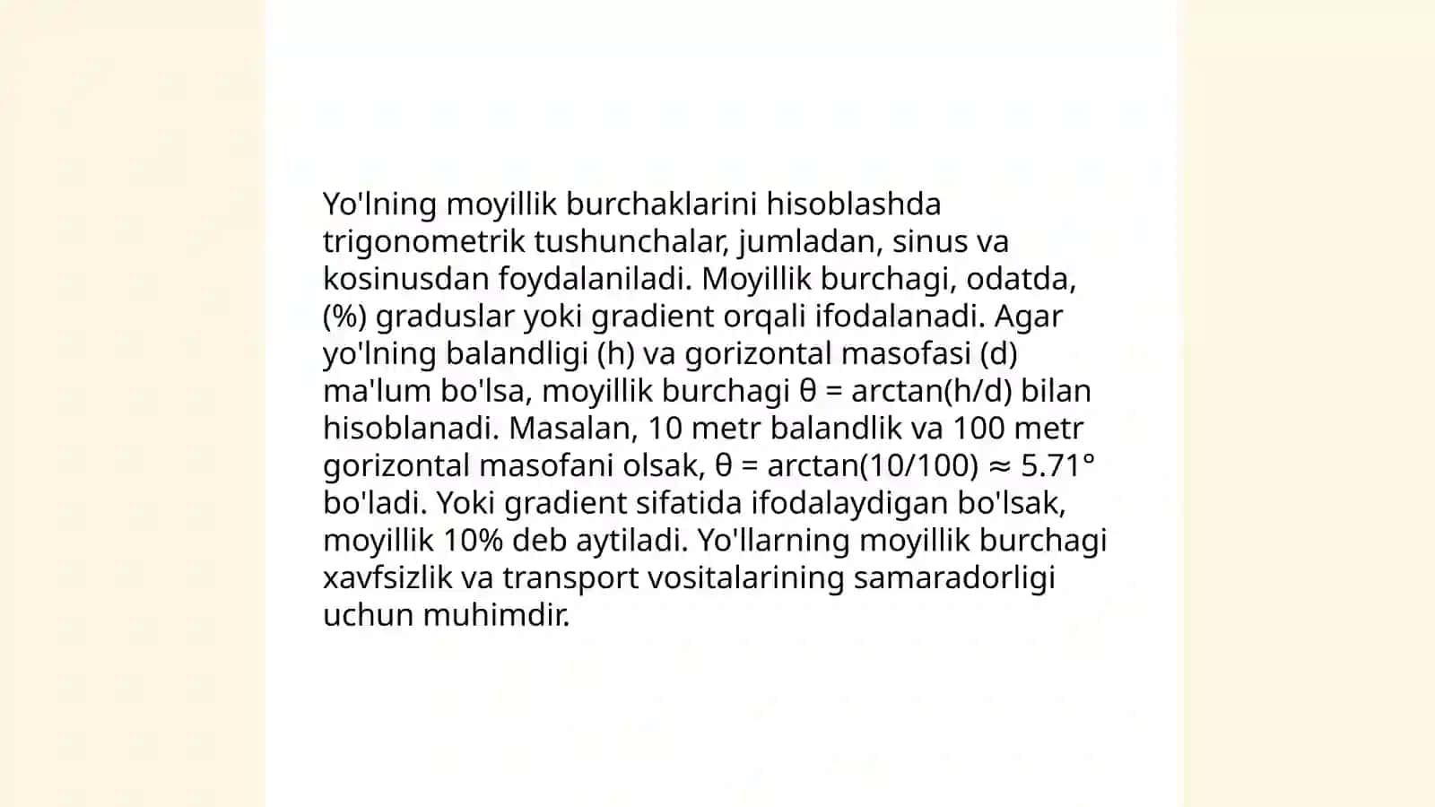 Tog'li joylarda yo'llarni loyihalash 4