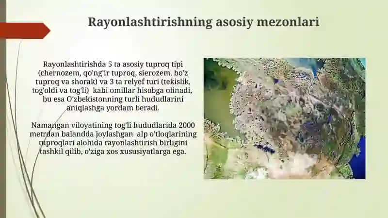 Tuproq-geografik rayonlashtirish 4