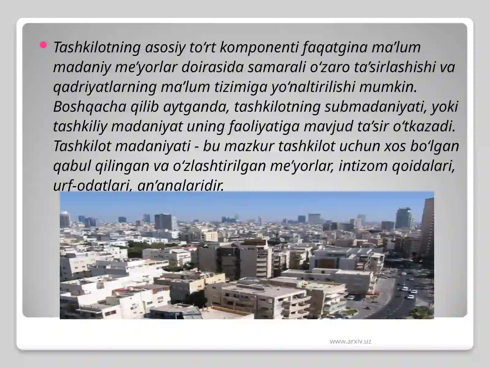 Tashkilot tuzilishining asosiy belgilari 4