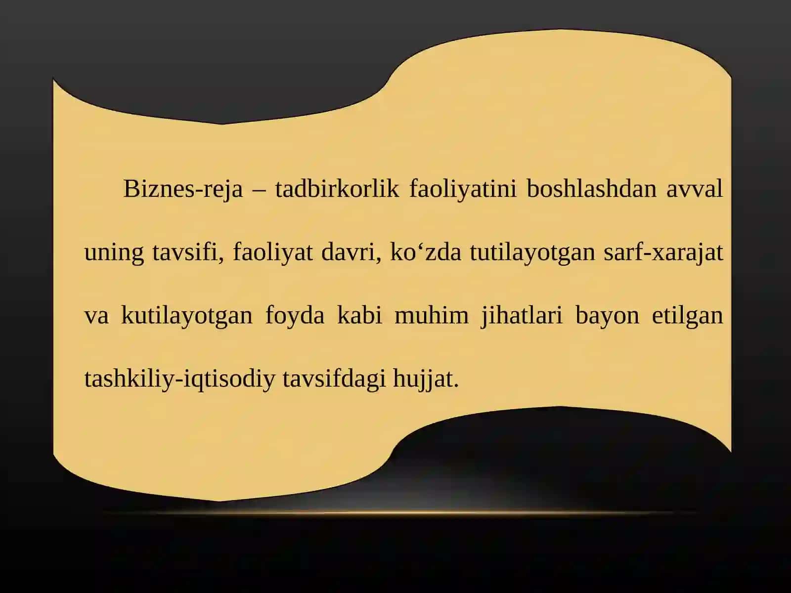 BIZNES-REJA ISHLAB CHIQISH 4
