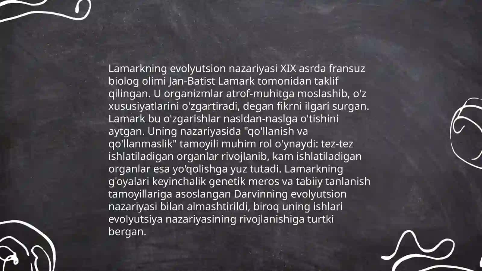 Evolyutsion g'oyalar tarixi 4