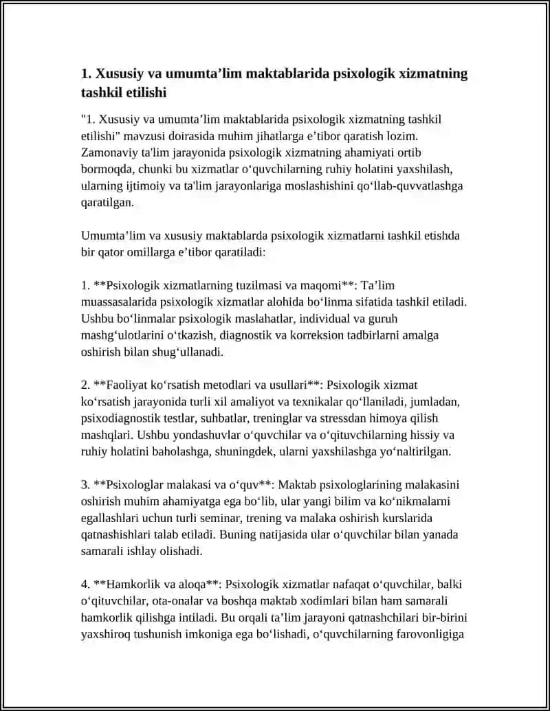 PSIXOLOGIK XIZMATLAR 4
