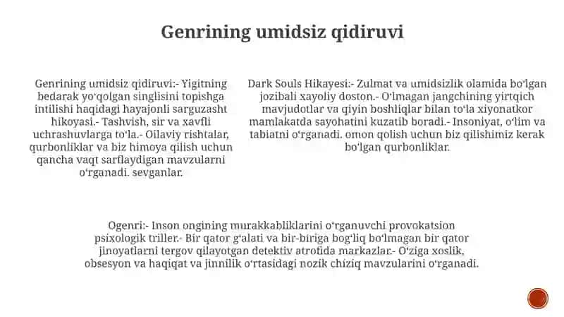 Dardkashlar Hikoyasi O Genrini 4