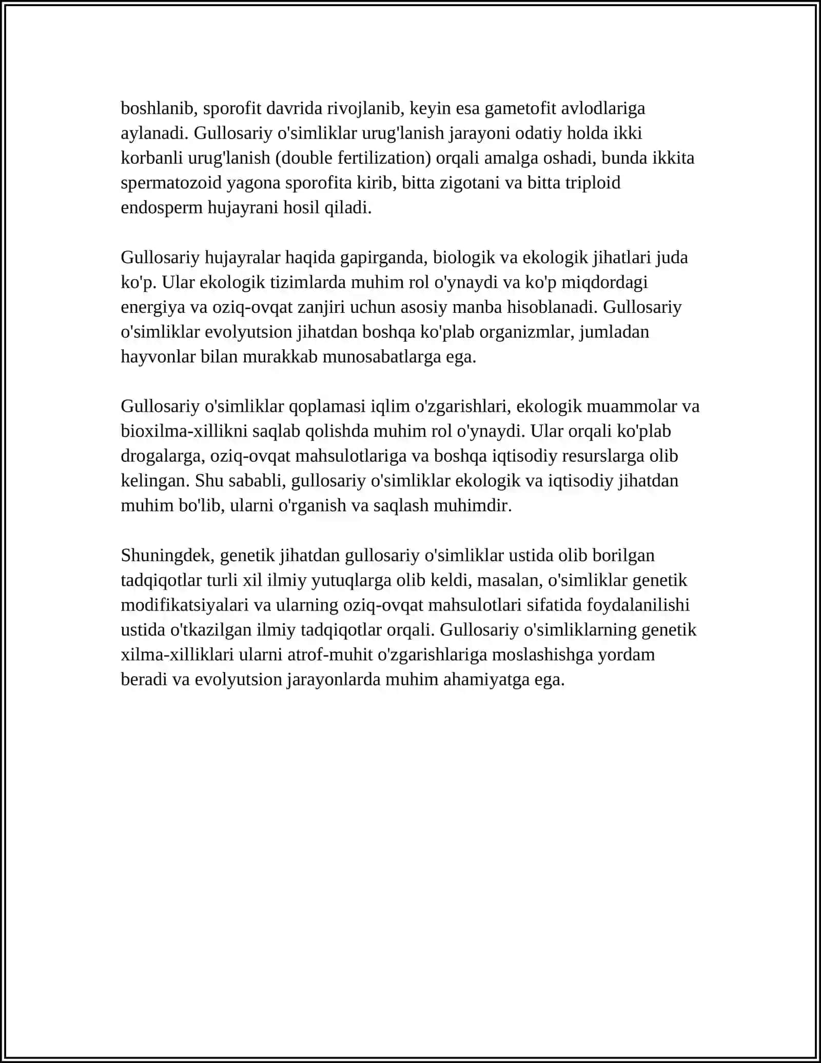 GULLOSARIY TUZULISH TESTI 4