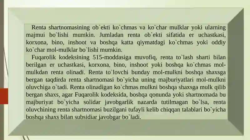 RENTA SHARTNOMASI 4