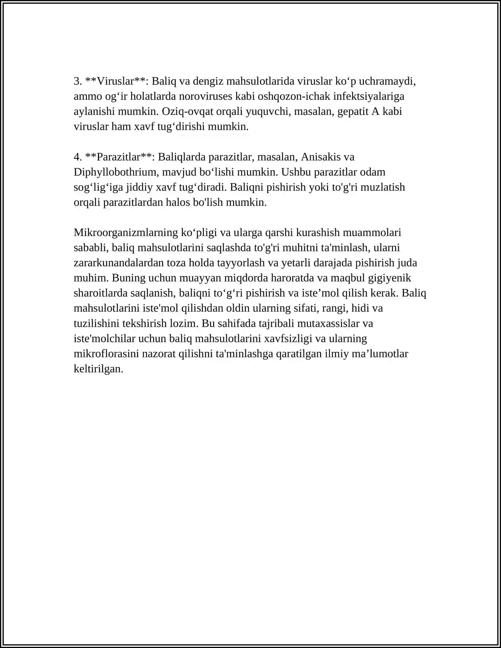 BALIQ MAXSULOTLARNI MIKROBIOLOGIYASI 4