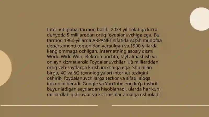 Global kompyuter tarmoqlari 4