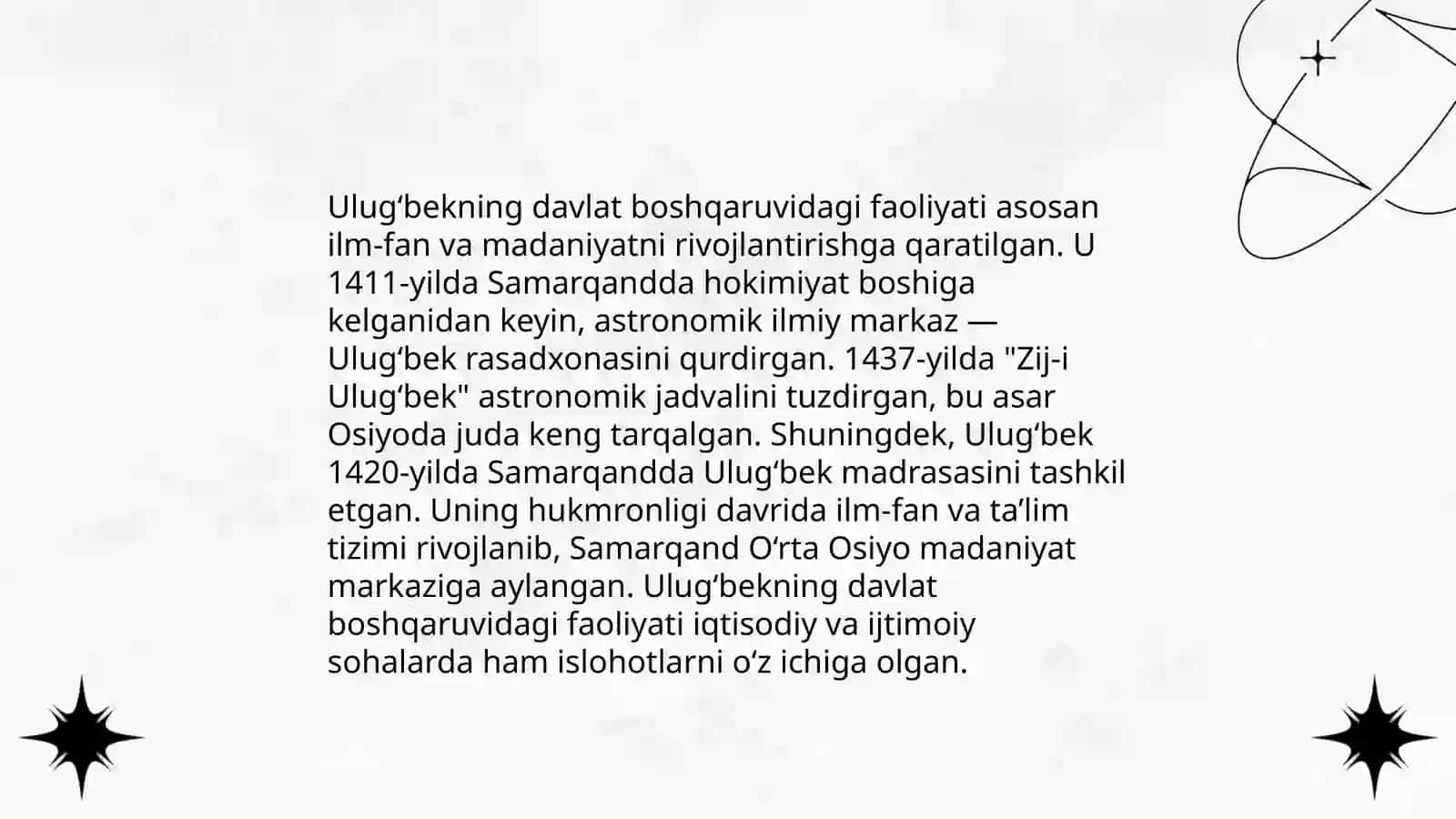 Ulug‘bekning hayoti va tarjimai holi 4
