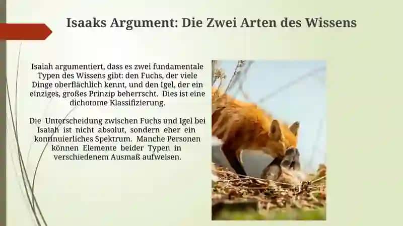 Der Fuchs und der Igel: Eine Einführung 4