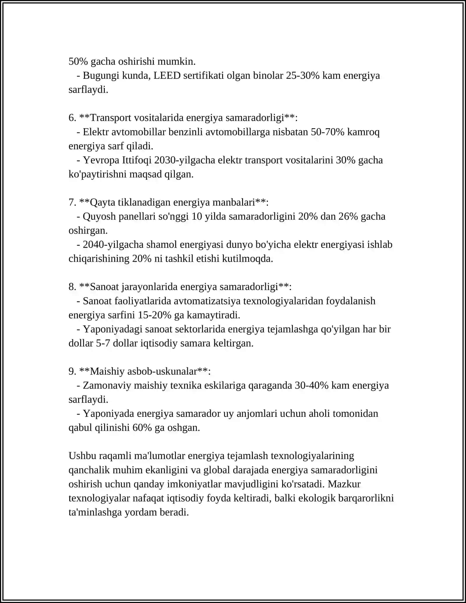 Energiya Tejamlash Texnologiyalari 4