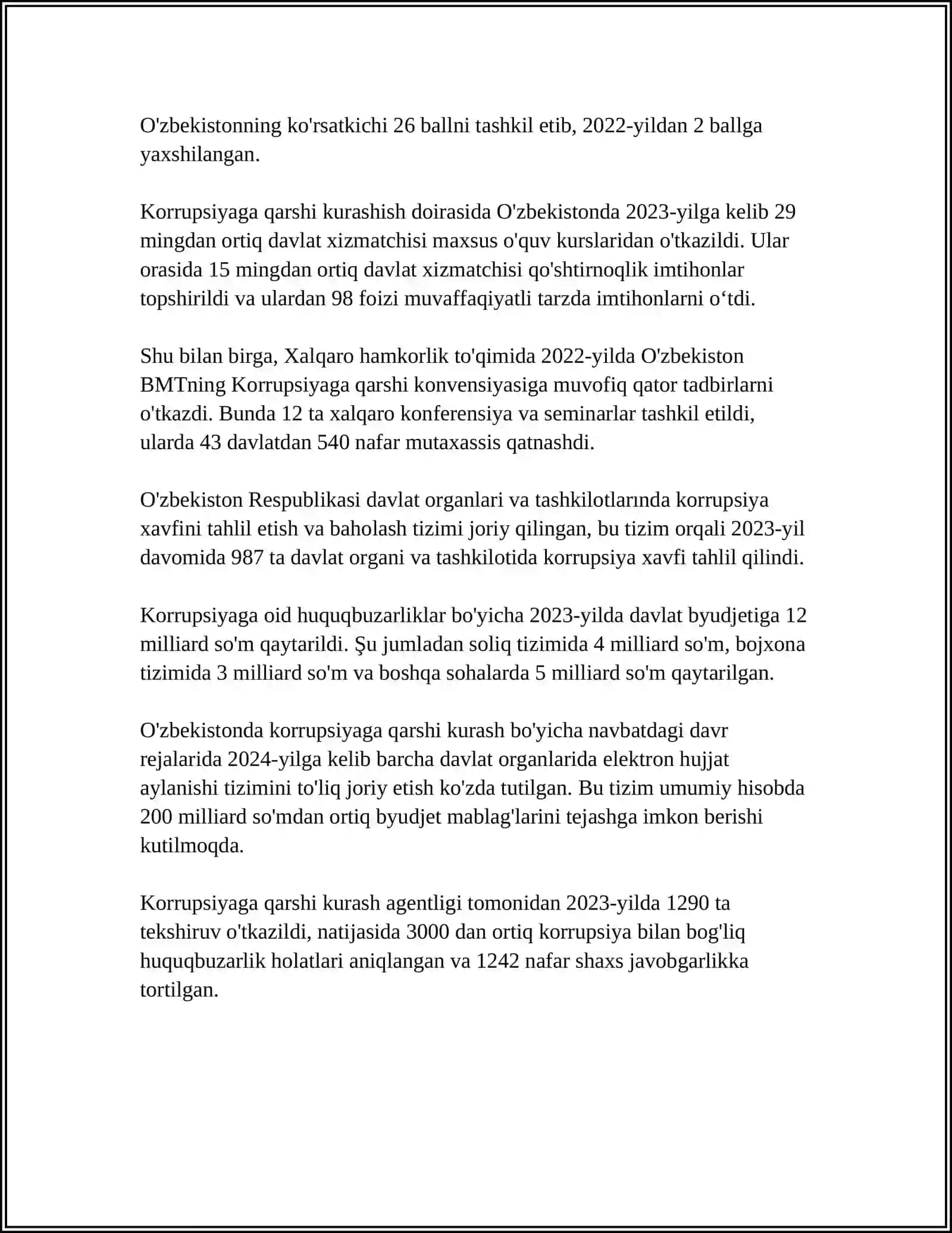 MEN KORRUPSIYAGA QARSHIMAN 4