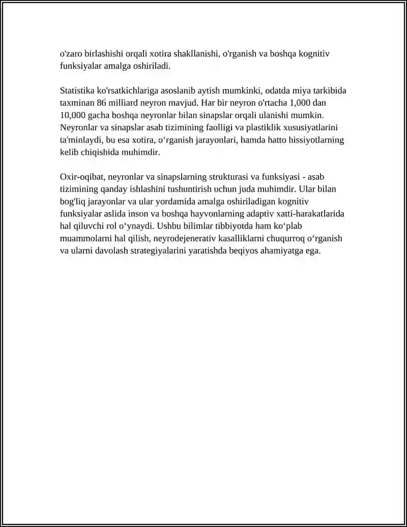 Neyronlar va sinapslar: struktura va funksiyasi 4