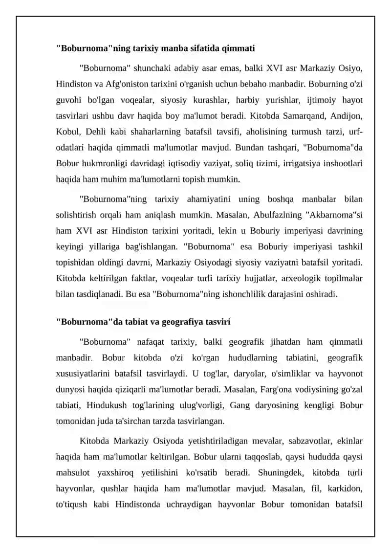 Boburnoma va uning tarbiyaviy ahamiyati 4