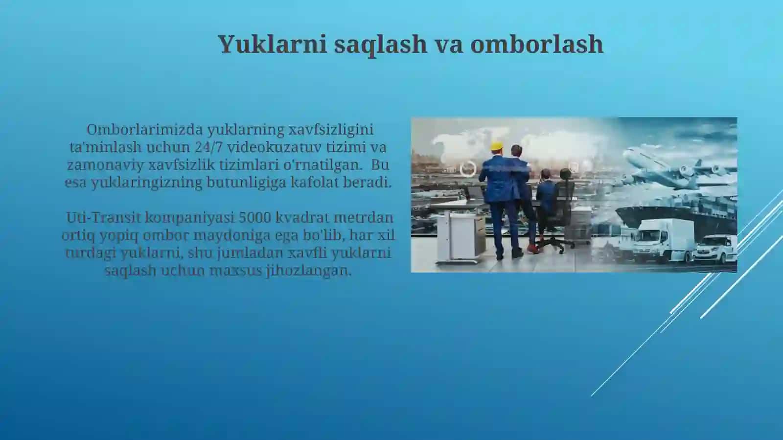 UTI-TRANSIT’’LogistikaKompaniyasi 4