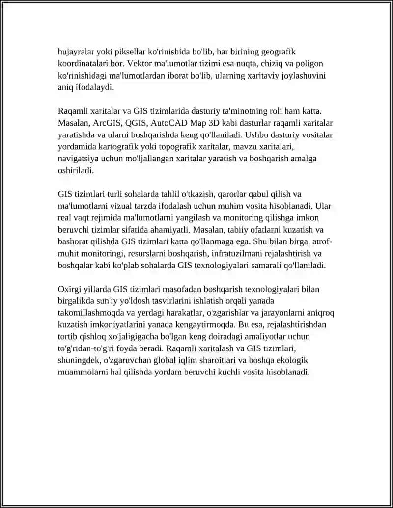 RAQAMLI XARITALASH VA 3D MODEL YARATISH TIZIMLARI 4
