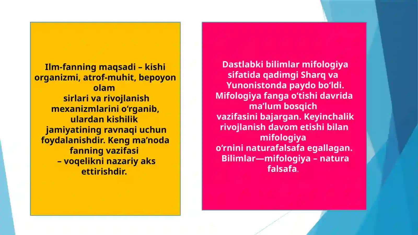 Fan bilishning maxsus shakli 4